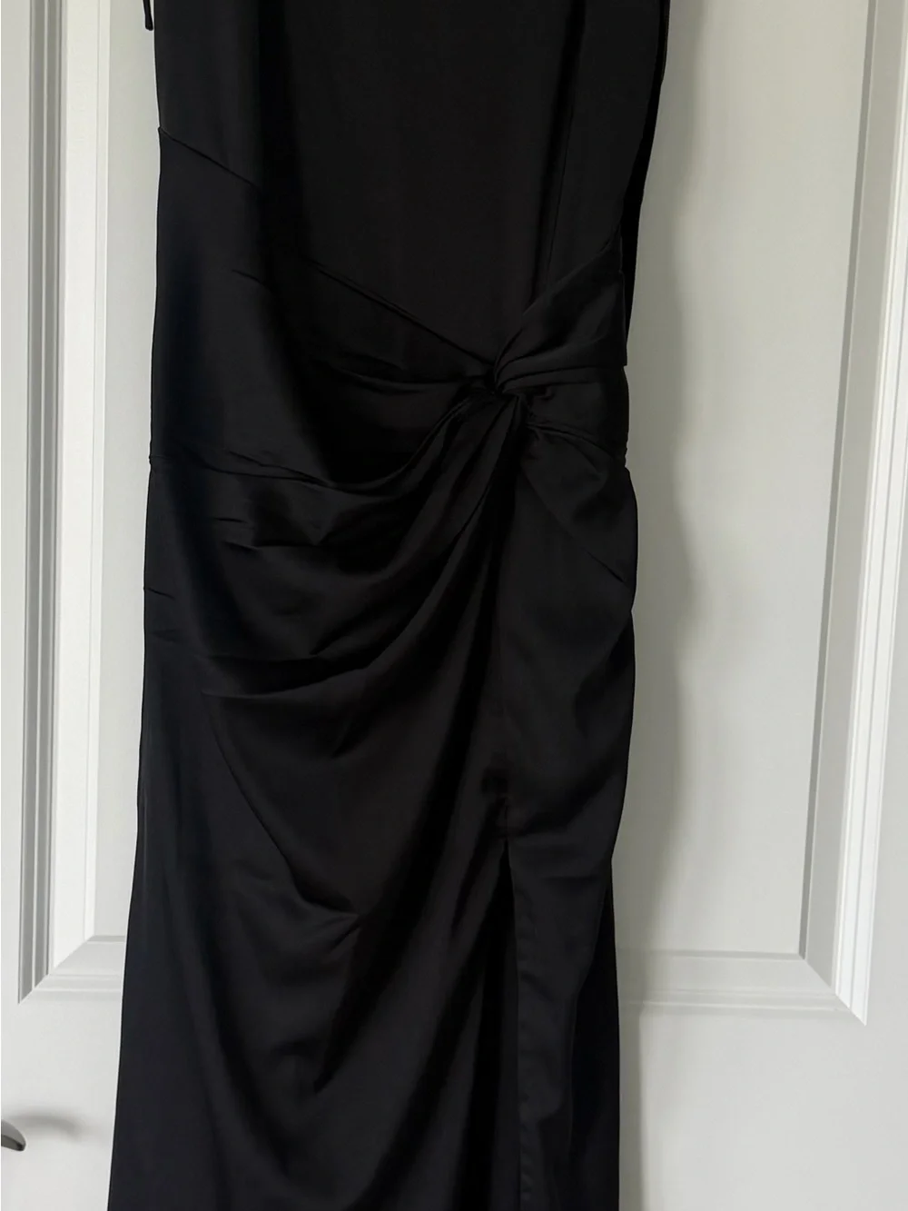 Abercrombie & Fitch Draped Skirt Maxi Dress, NWT, Black Small